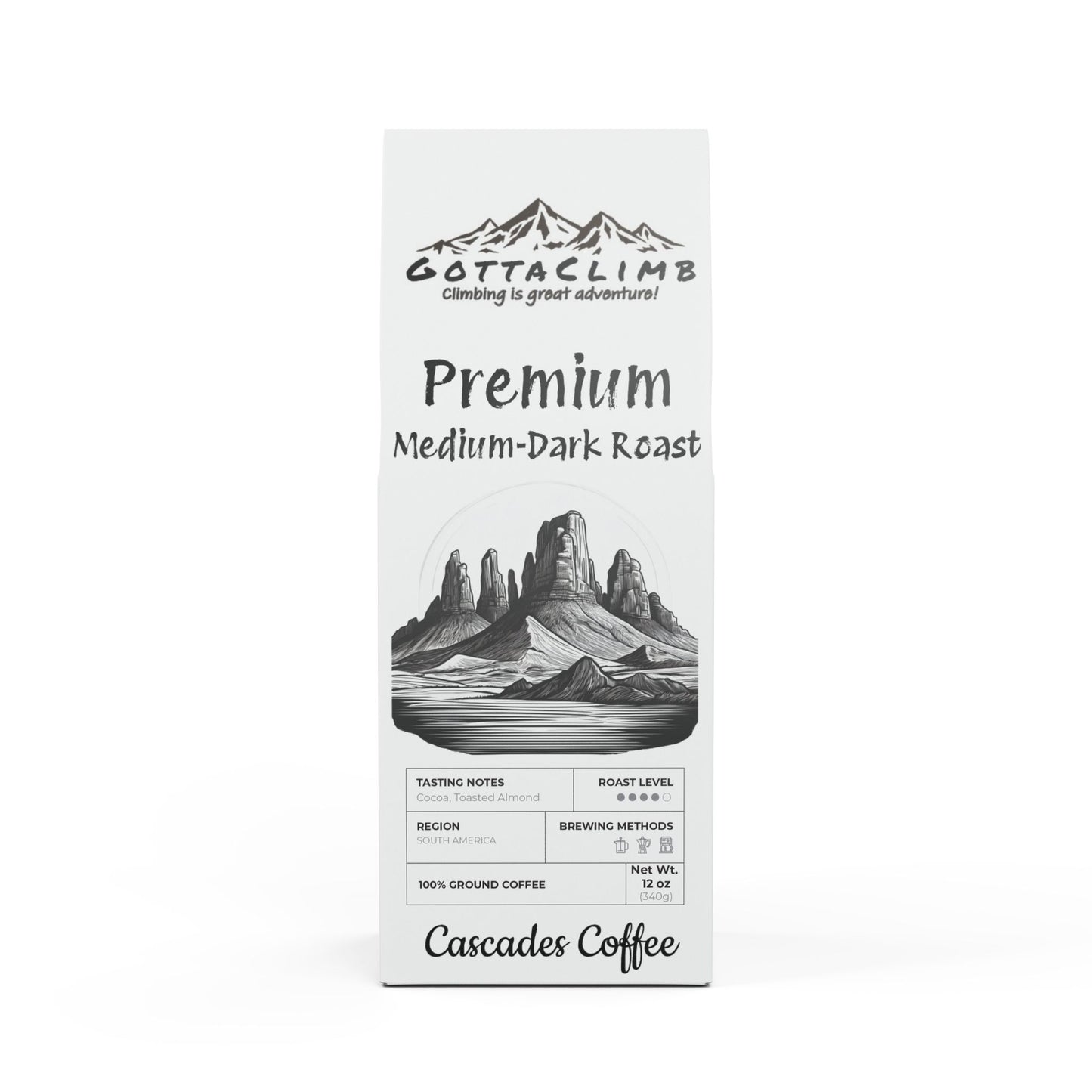 Cascades Coffee Blend (Medium-Dark Roast)