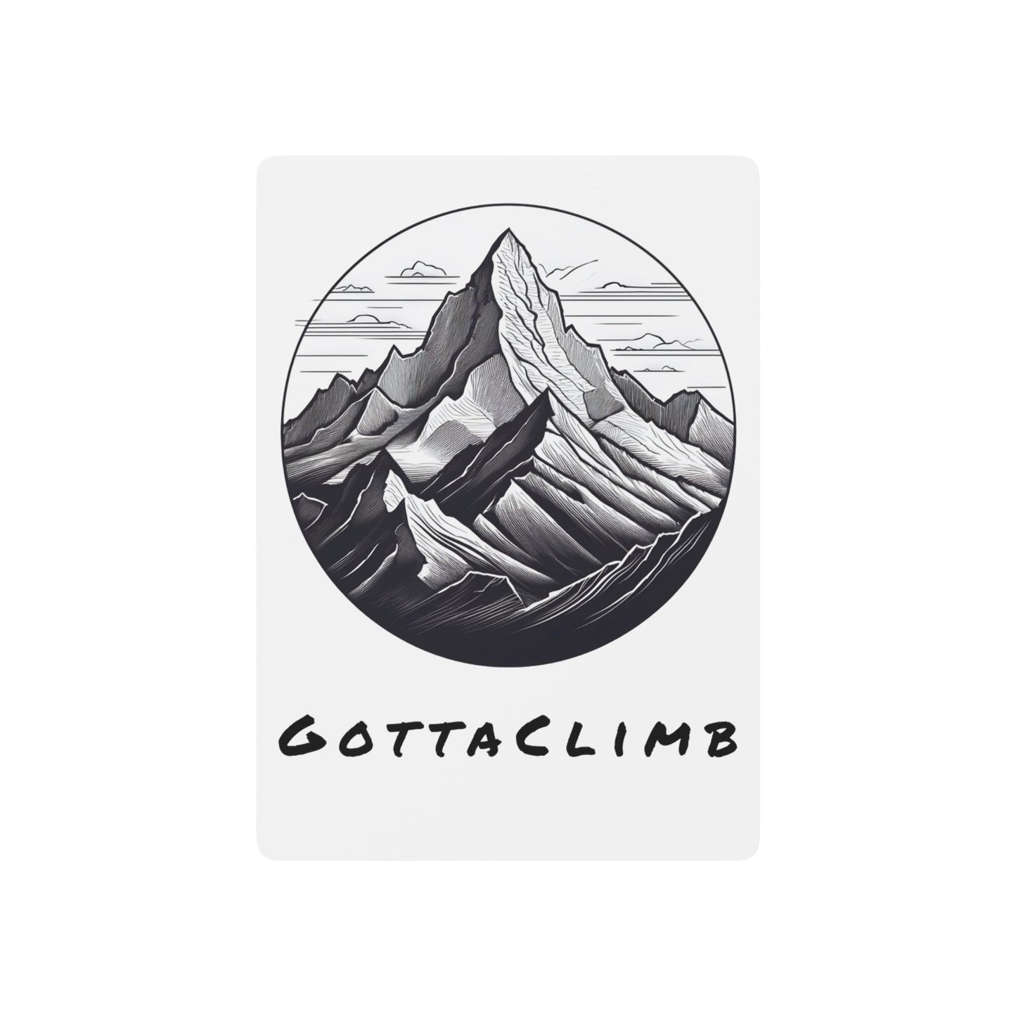 Adventure-Themed Poker Playing Cards – Gotta Climb Design
