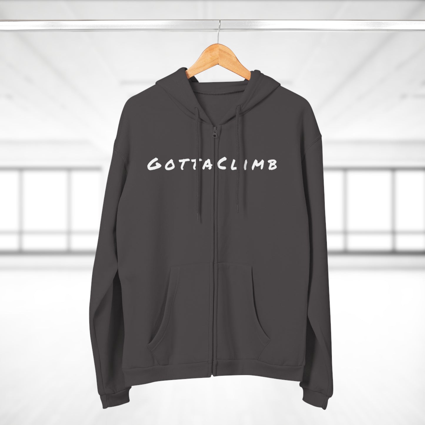 GottaClimb Hooded Gym Zip Sweatshirt