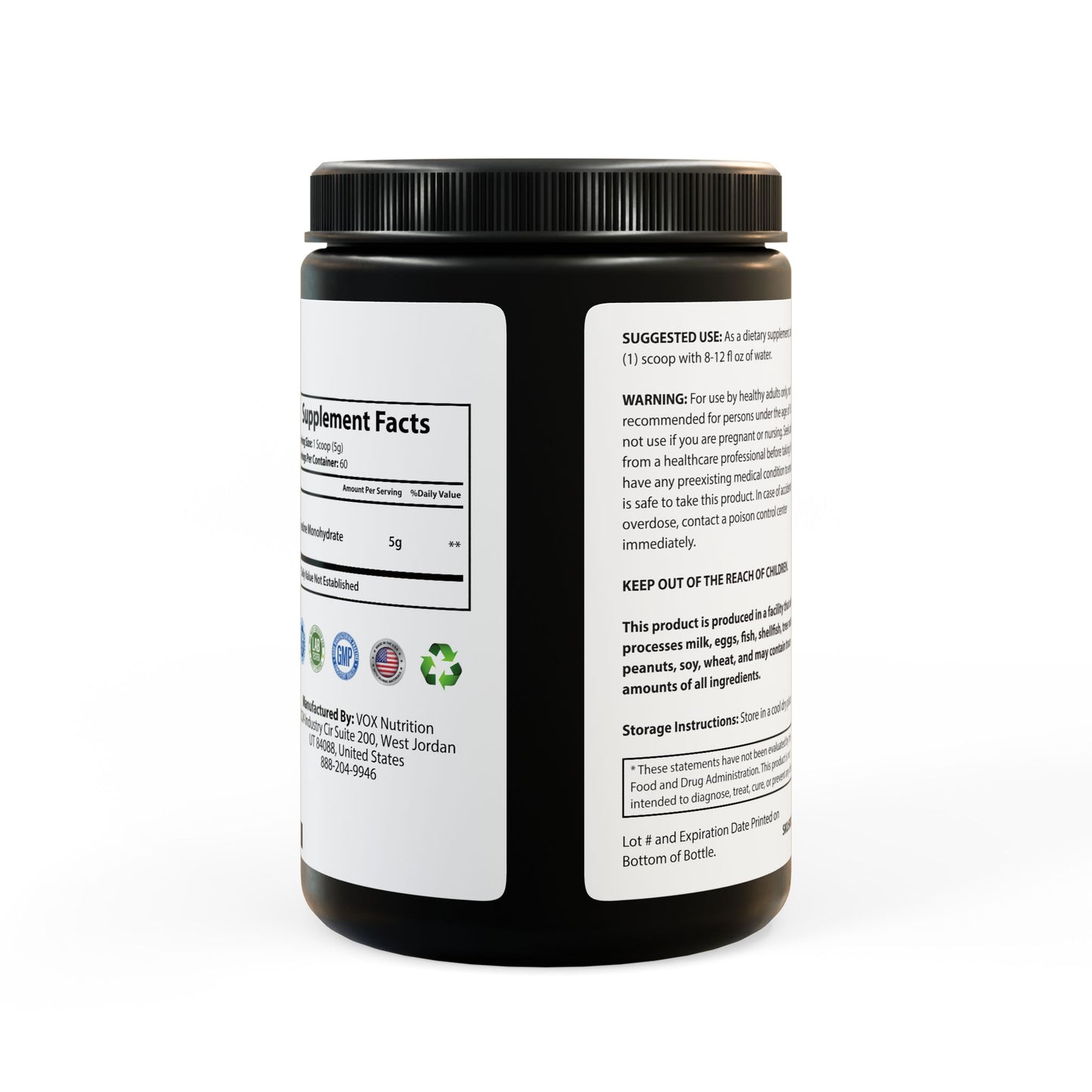 Peak Power Creatine Monohydrate GottaClimb Supplement (300g, 10.58oz)