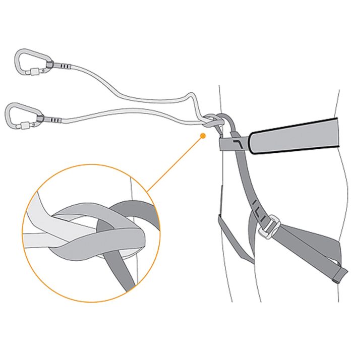 Singing Rock Bungee Leash 360 Ice Climbing Tether