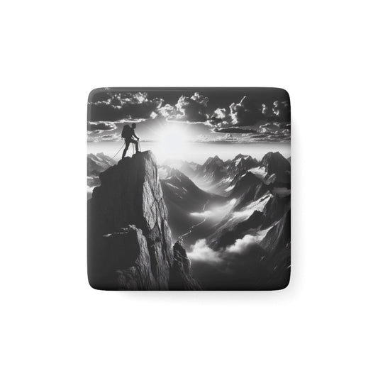 Mountain Climber Summit Magnet