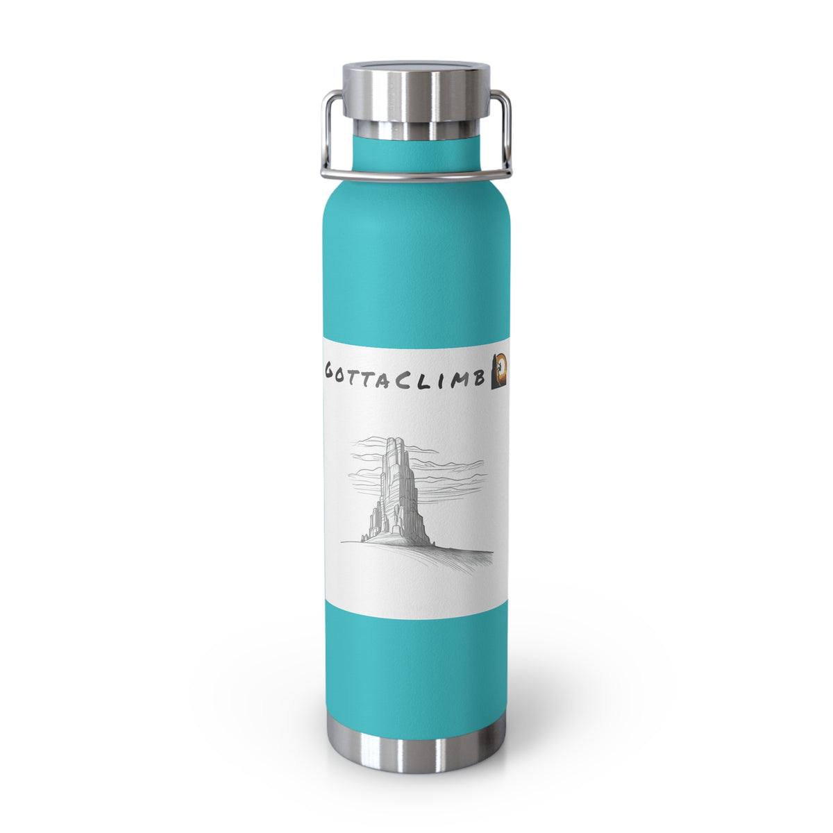 GottaClimb Copper Insulated Bottle — 22oz