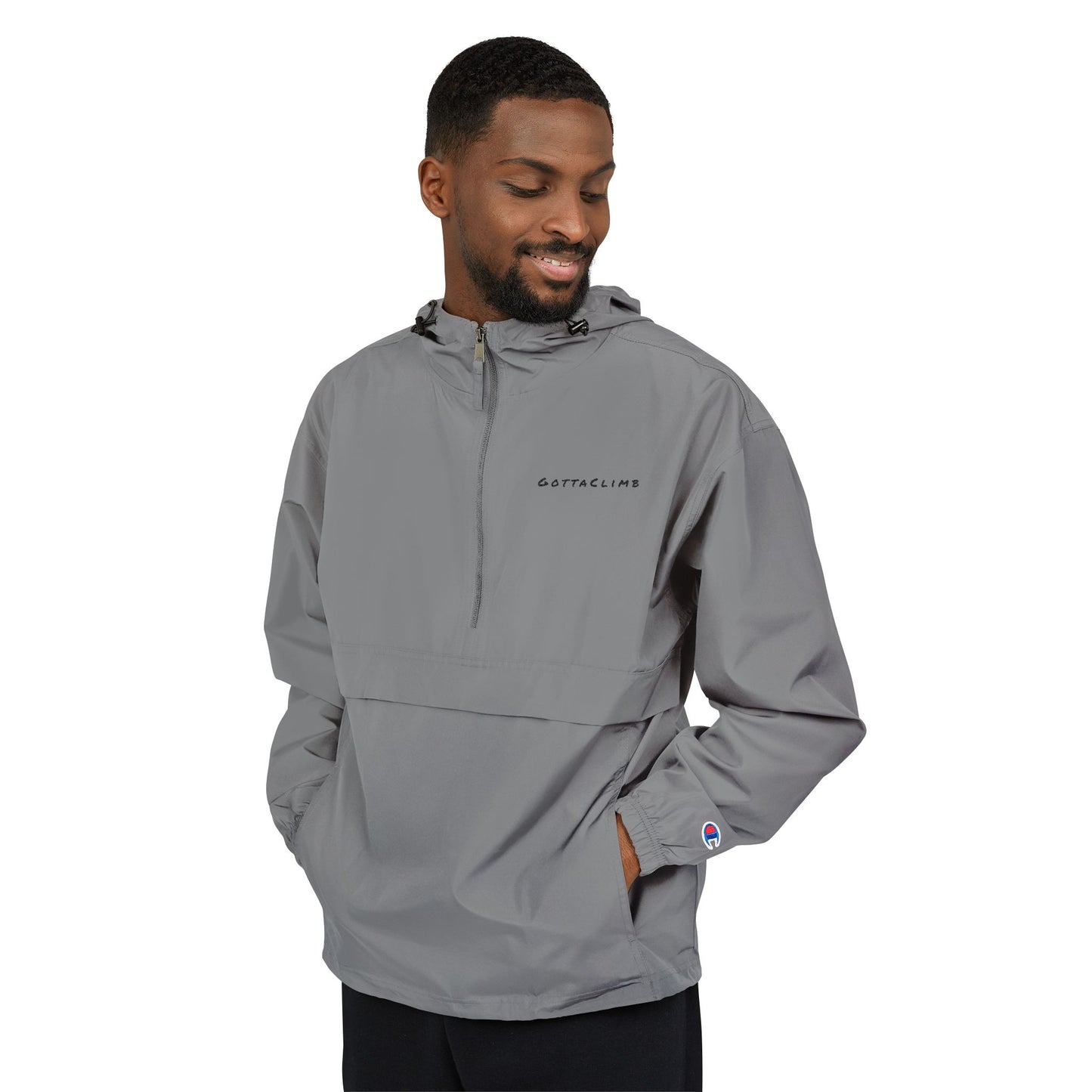GottaClimb Packable Anorak Jacket — Lightweight Windbreaker Hooded Pullover