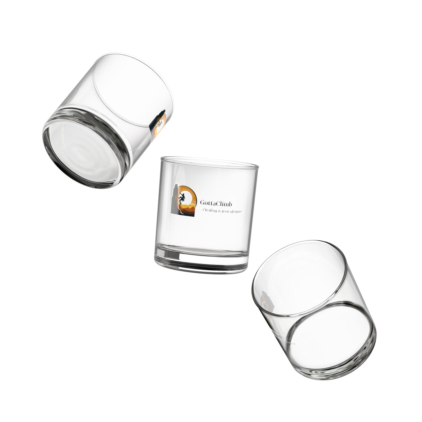 GottaClimb 10oz Rocks Glass