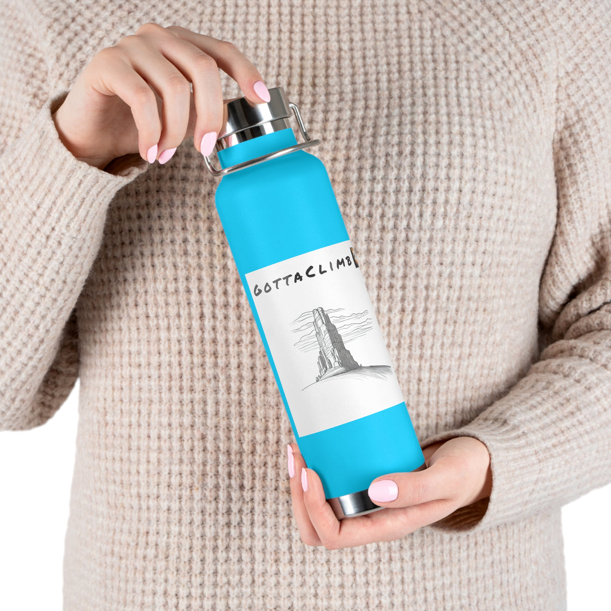 GottaClimb Copper Insulated Bottle — 22oz
