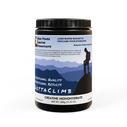Peak Power Creatine Monohydrate GottaClimb Supplement (300g, 10.58oz)