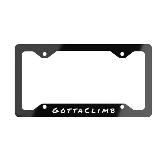 GottaClimb License Plate Frame