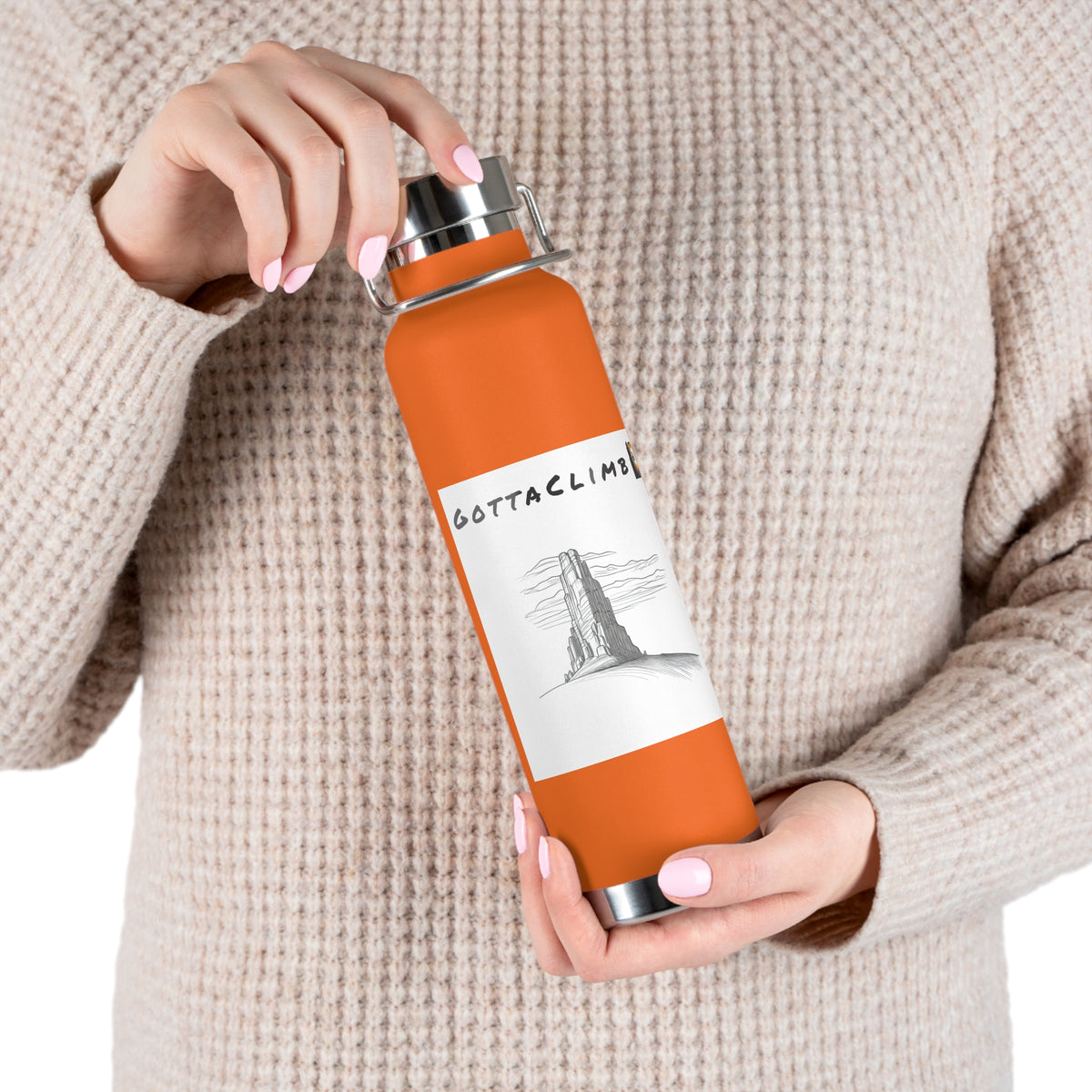 GottaClimb Copper Insulated Bottle — 22oz