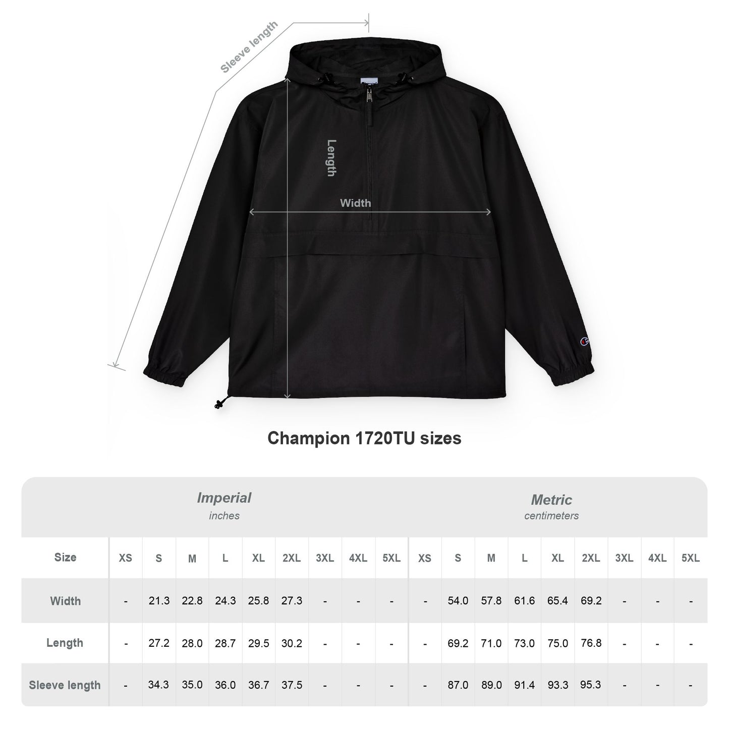 GottaClimb Packable Anorak Jacket — Lightweight Windbreaker Hooded Pullover
