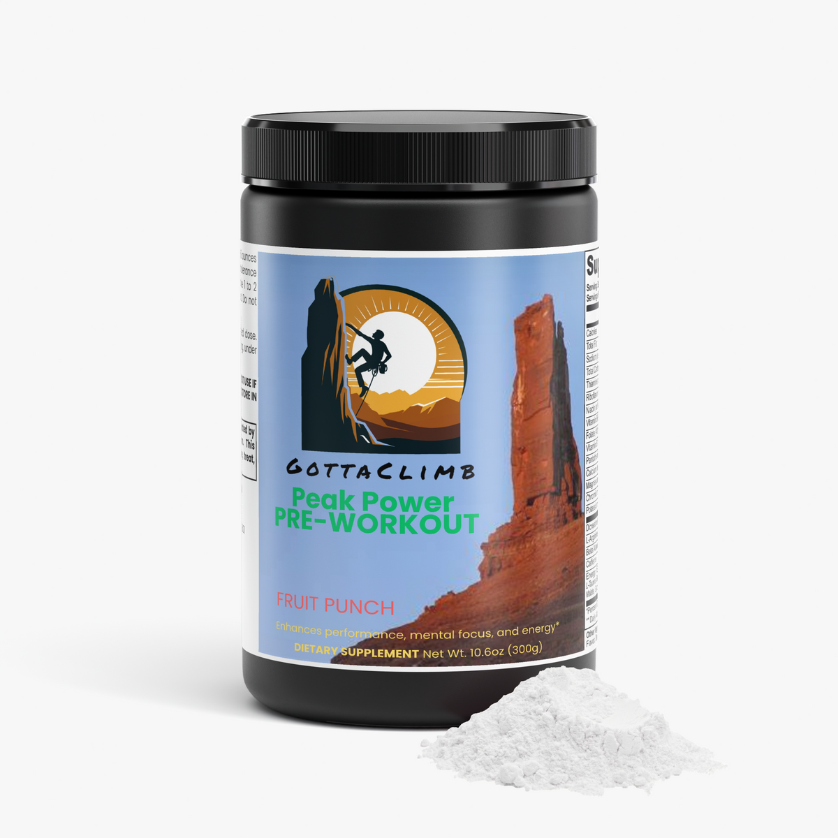 GottaClimb Peak Power Pre-Workout (Fruit Punch)