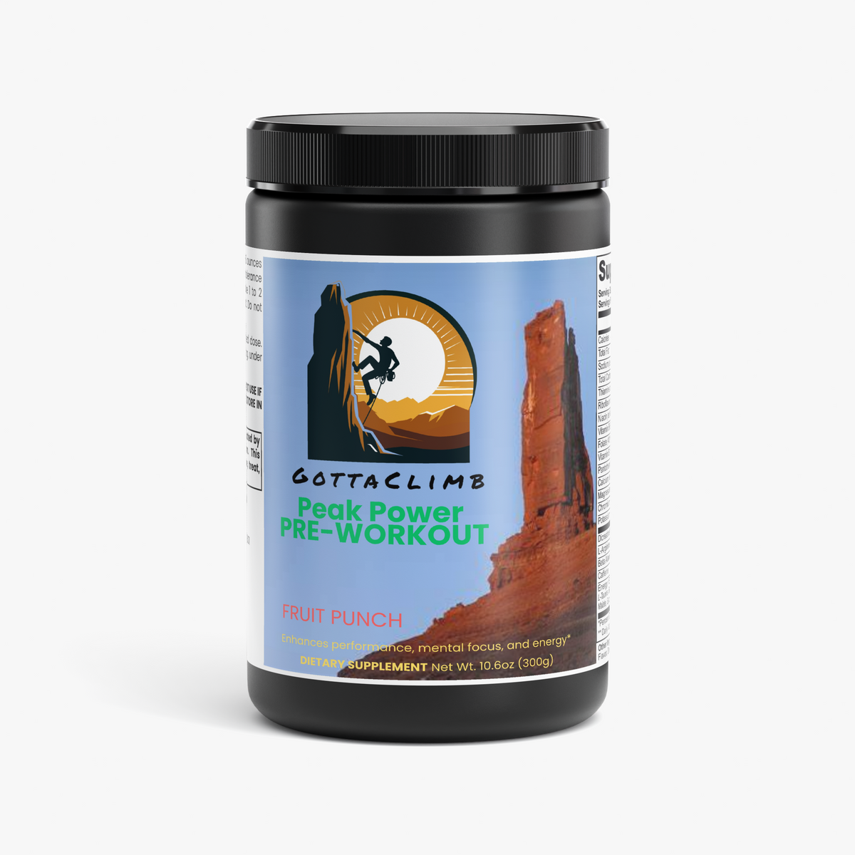 GottaClimb Peak Power Pre-Workout (Fruit Punch)