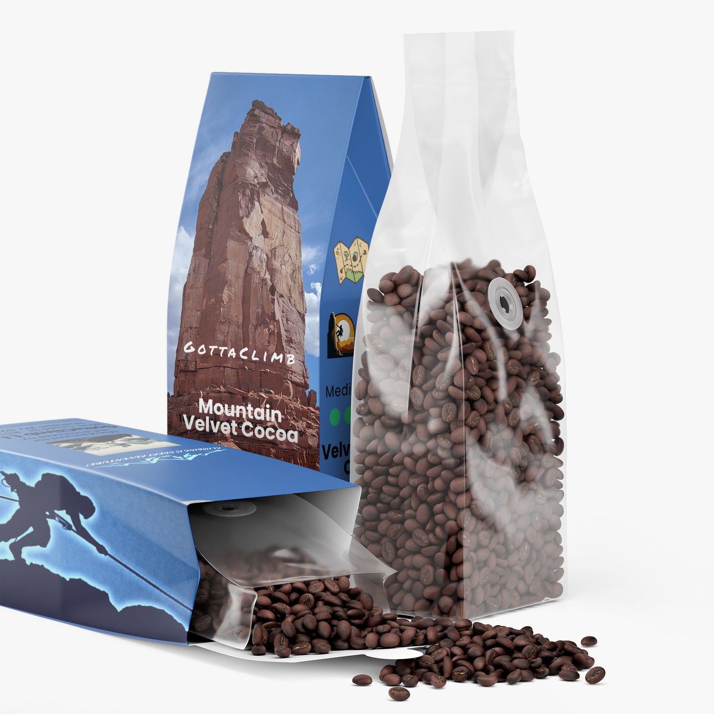 GottaClimb Mountain Velvet Cocoa Coffee (Medium Roast)