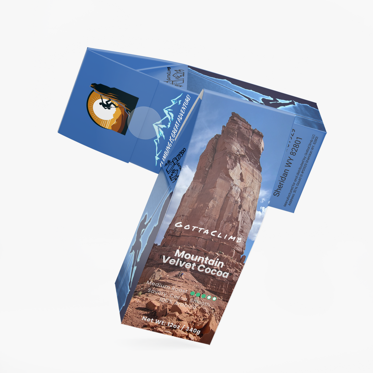 GottaClimb Mountain Velvet Cocoa Coffee (Medium Roast)