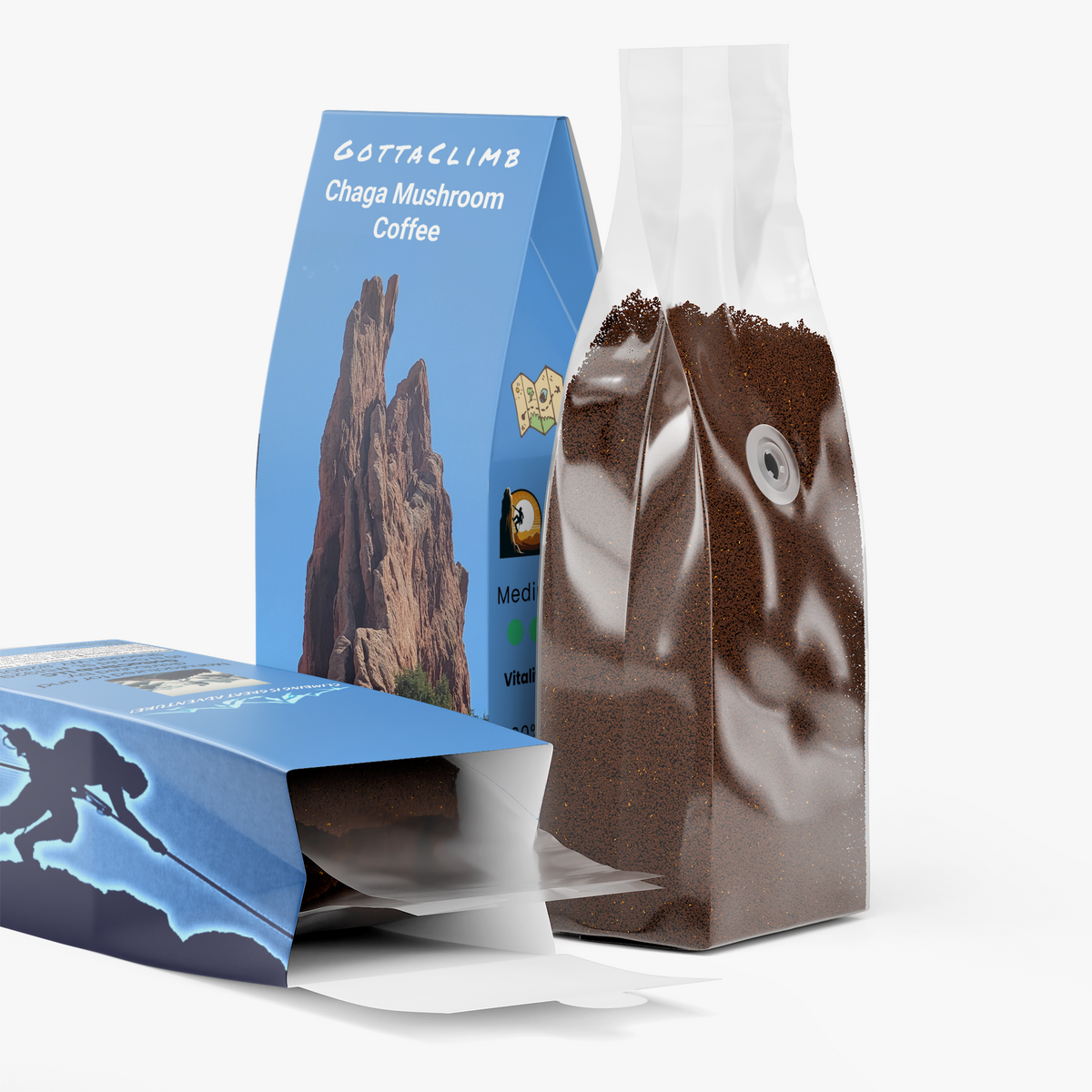 GottaClimb Chaga Mushroom Coffee (Medium Roast)
