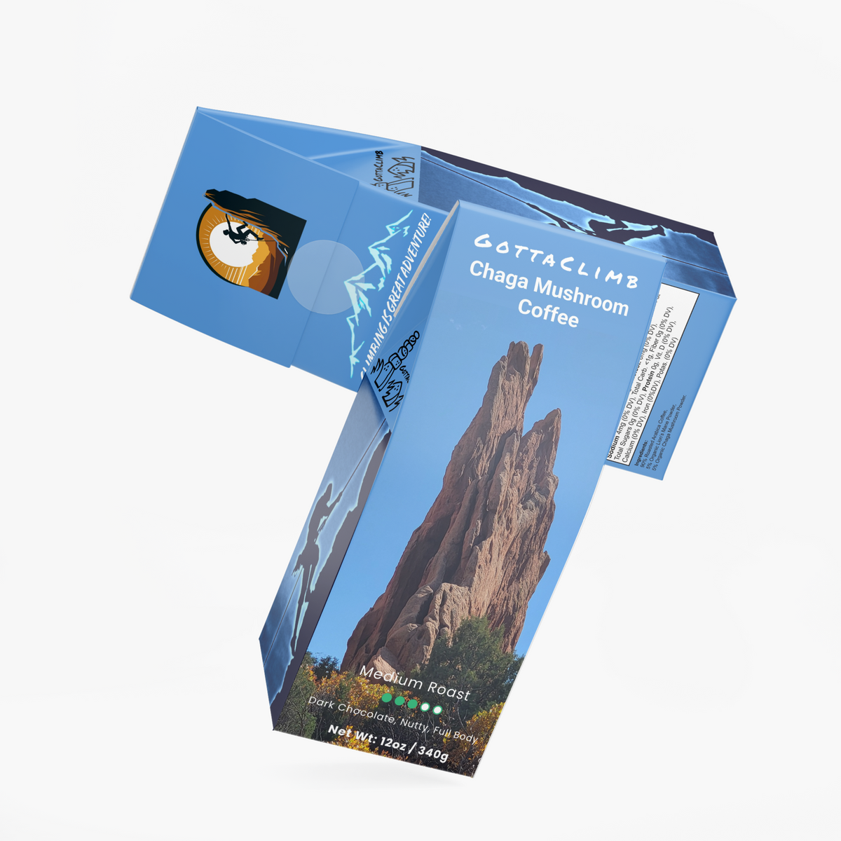 GottaClimb Chaga Mushroom Coffee (Medium Roast)