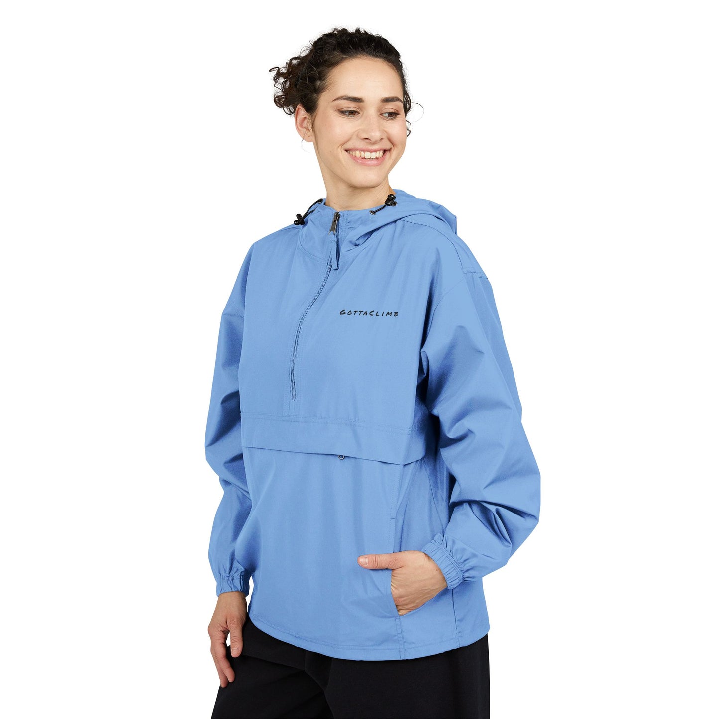 GottaClimb Packable Anorak Jacket — Lightweight Windbreaker Hooded Pullover
