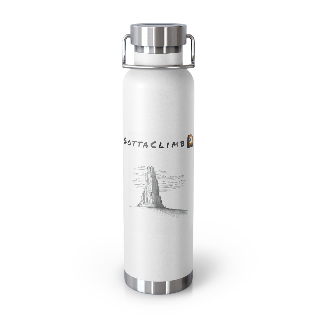GottaClimb Copper Insulated Bottle — 22oz