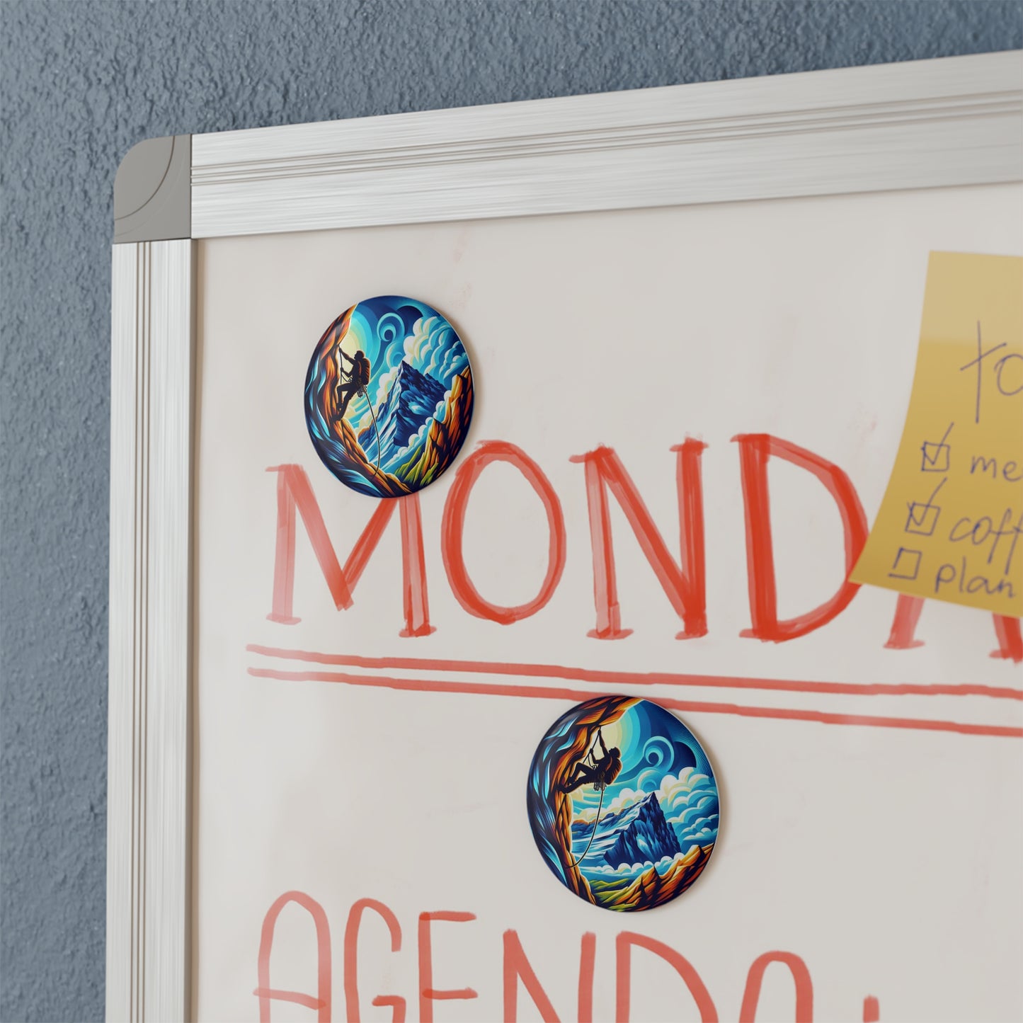 Artist Climbing Button Magnet