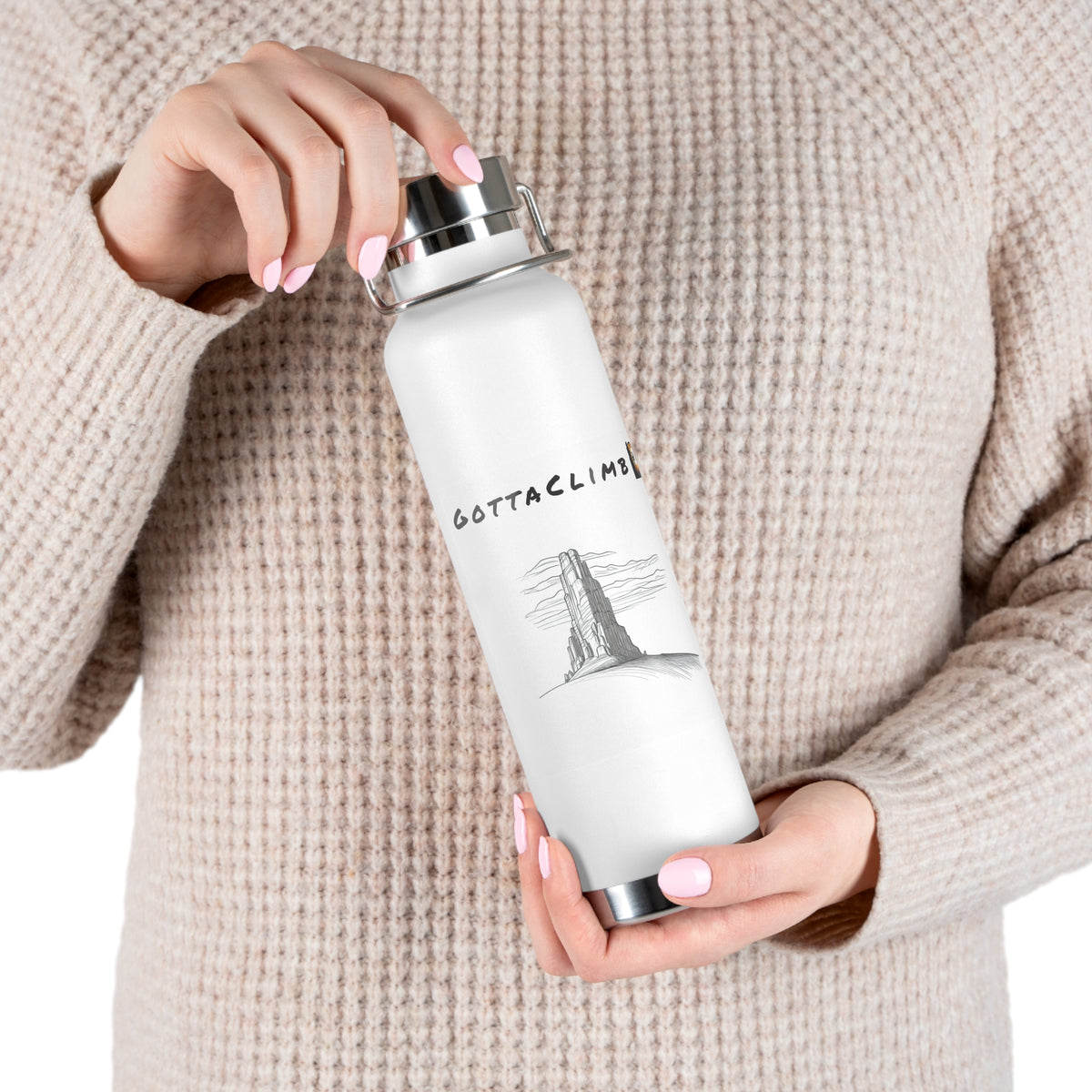 GottaClimb Copper Insulated Bottle — 22oz