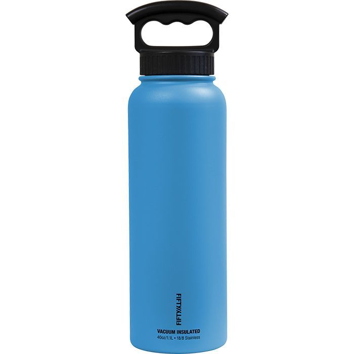 Fifty/Fifty Vacuum Insulated Bottle W/Three FInger Cap 40oz