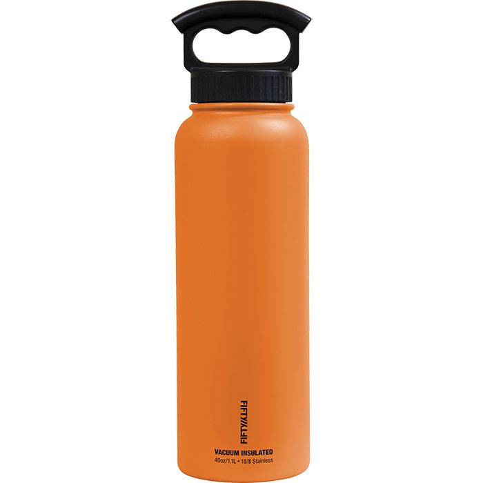 Fifty/Fifty Vacuum Insulated Bottle W/Three FInger Cap 40oz