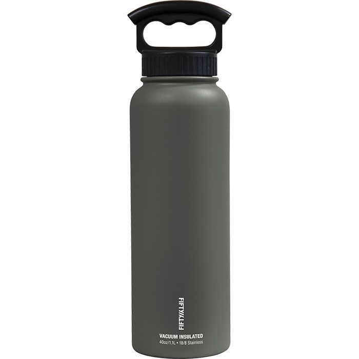 Fifty/Fifty Vacuum Insulated Bottle W/Three FInger Cap 40oz