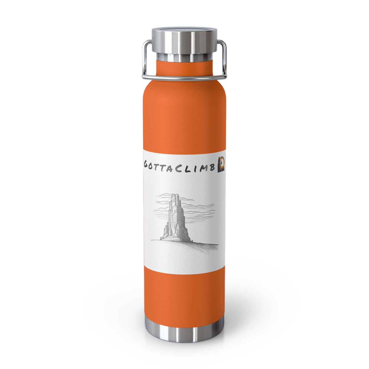 GottaClimb Copper Insulated Bottle — 22oz
