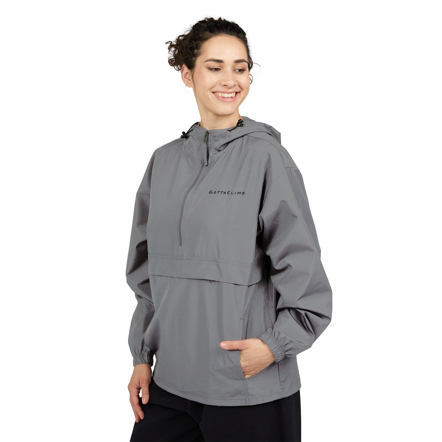 GottaClimb Packable Anorak Jacket — Lightweight Windbreaker Hooded Pullover