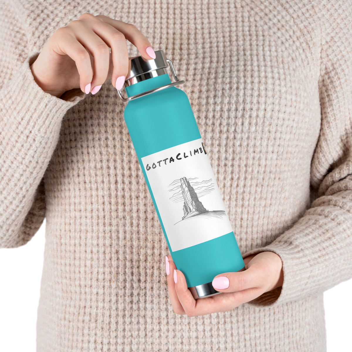 GottaClimb Copper Insulated Bottle — 22oz