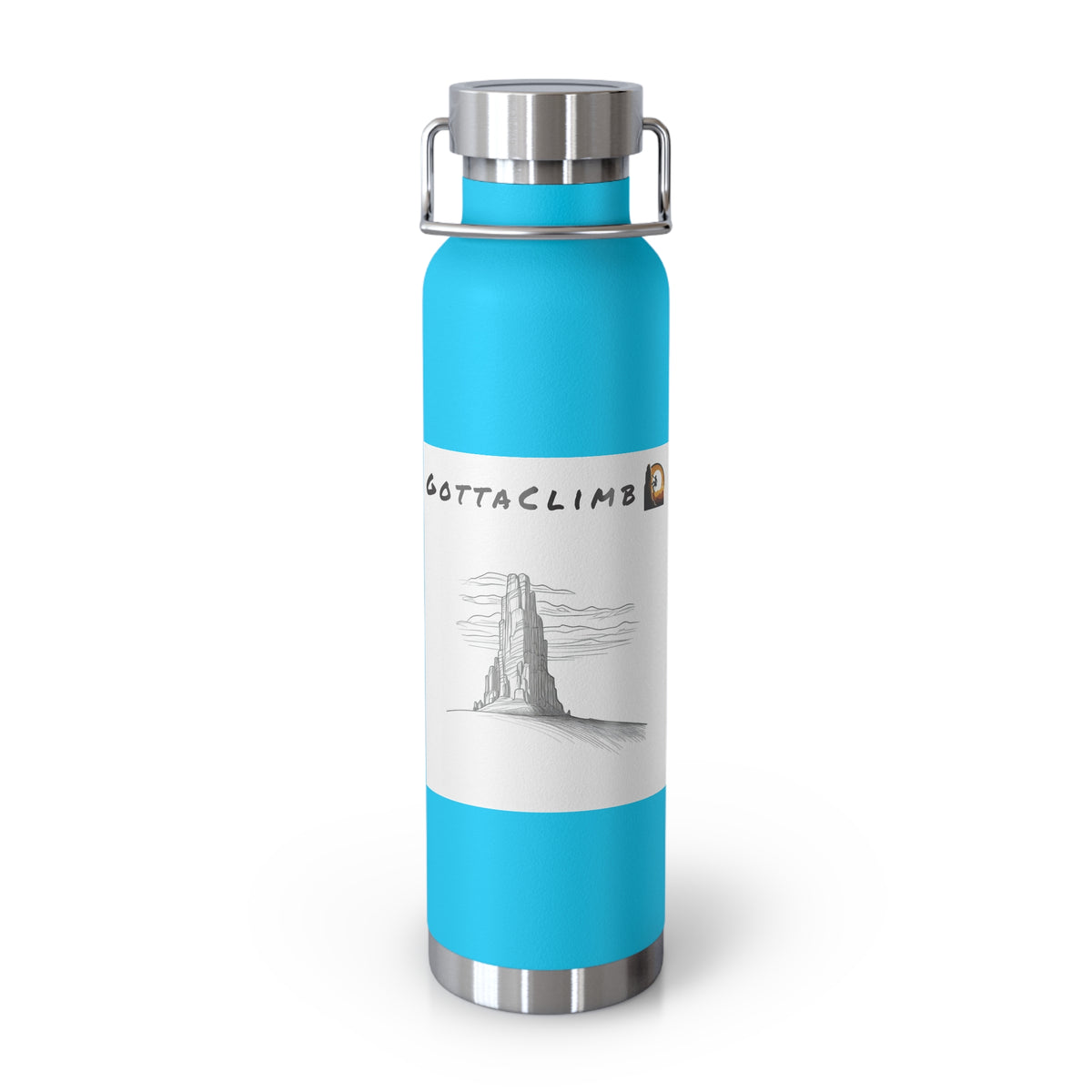 GottaClimb Copper Insulated Bottle — 22oz