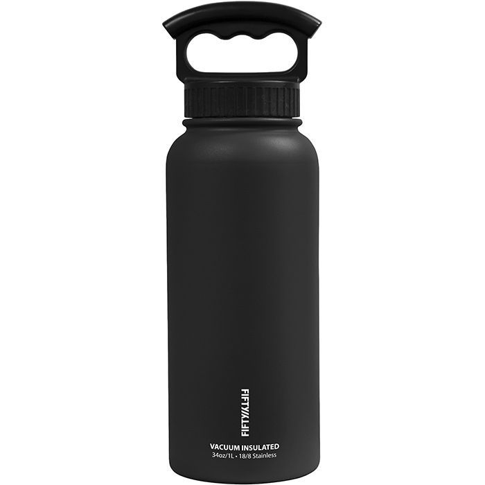 Fifty/Fifty Vacuum Insulated Bottle W/Three Finger Cap 34oz