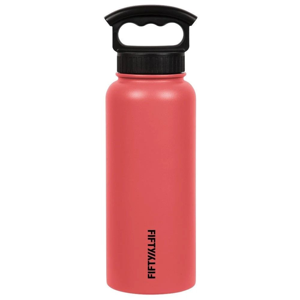 Fifty/Fifty Vacuum Insulated Bottle W/Three Finger Cap 34oz