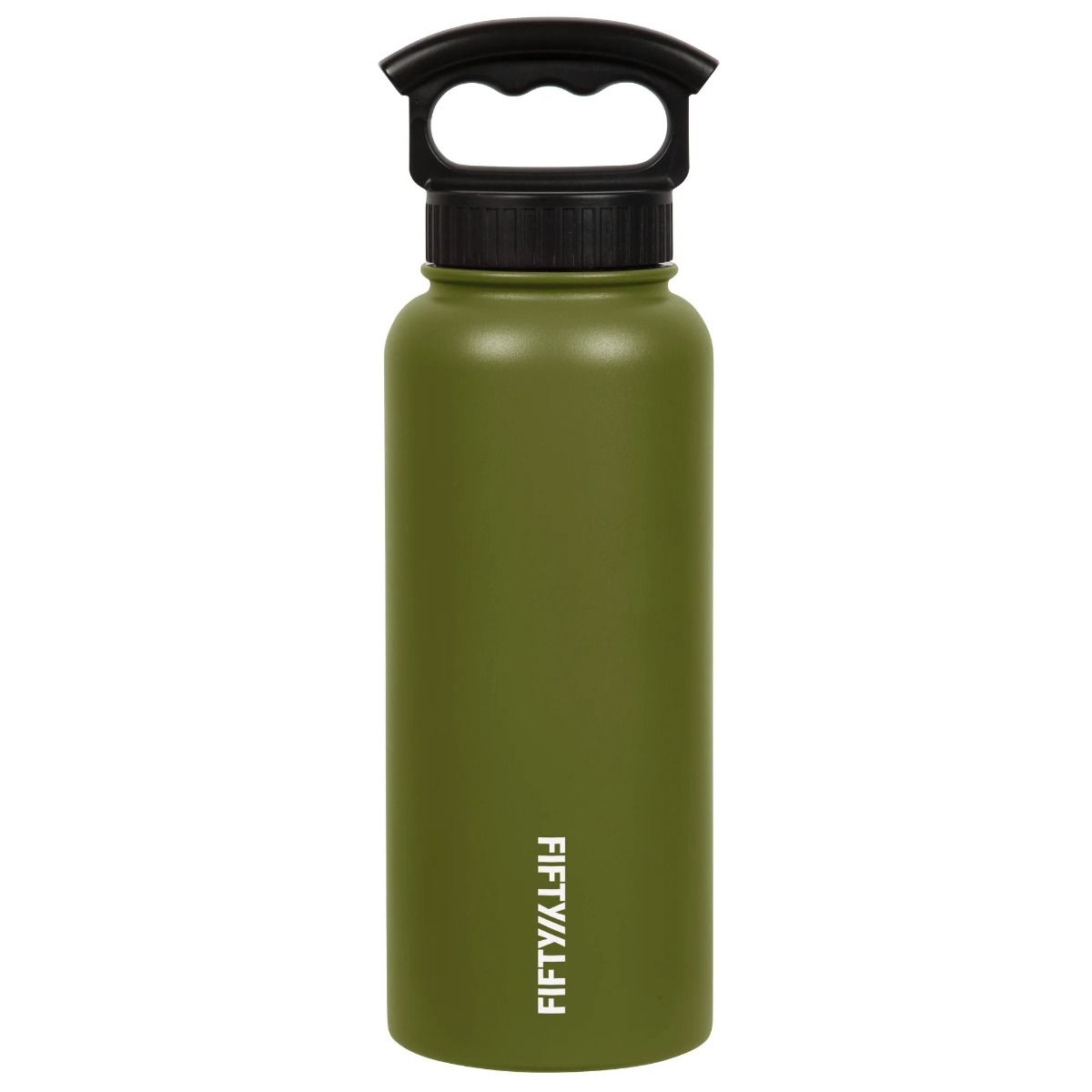 Fifty/Fifty Vacuum Insulated Bottle W/Three Finger Cap 34oz